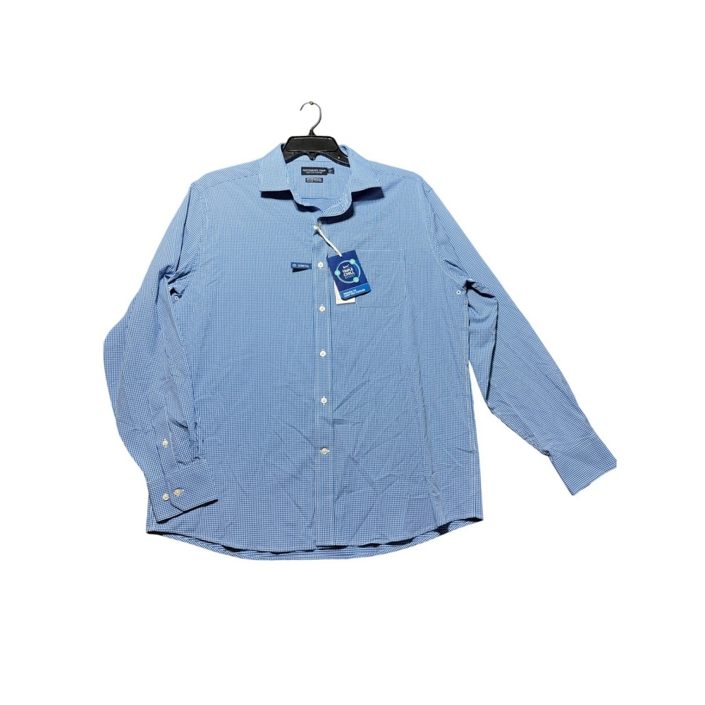 Southern Tide Button Down Shirt Mens Large Blue NWT Intercoastal Gingham Stretch